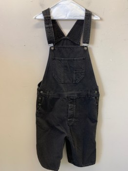 TOP MAN, Faded Black, Pewter Gray, Cotton, Solid, Shorts!, Denim