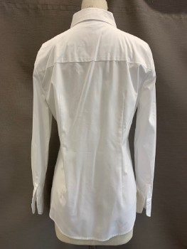 WORTHINGTON, White, Cotton, Polyester, Solid, L/S, B.F., C.A.