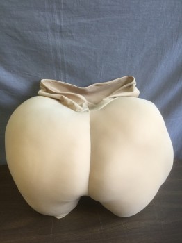 Unisex, Fat Padding, ASSETS, Beige, Nylon, Spandex, Solid, W <32", L, Butt Pad, Butt Padding Built Into Shapewear Shorts with Defined Butt Cheeks, Padding Extends Around Thigh