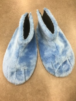 Unisex, Piece 2, N/L, Baby Blue, White, Polyester, C:50", M, BODY -Blue Furry Texture  Jumpsuit with White Belly, Long Sleeves, Structured "Fin" in Back, Velcro Closures in Back, **Includes Non Coded Pair of Blue Furry Feet and Pair of Blue Furry Gloves