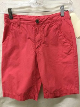 Childrens, Shorts, Old Navy, Coral Pink, Cotton, Solid, 8 Yr