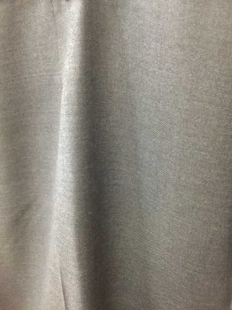 ZEGNA, Charcoal Gray, Wool, Heathered, Flat Front, See Photo Attached,