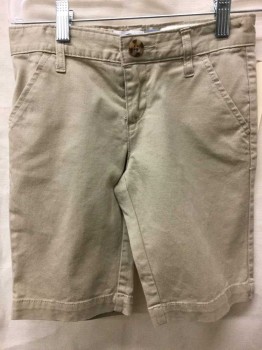 Childrens, Shorts, Old Navy, Tan Brown, Cotton, Spandex, Solid, 8
