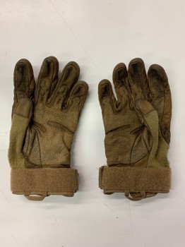 BLACKHAWK, Tan Brown, Brown, Dk Brown, Synthetic, Leather, Color Blocking, Flight Gloves, Velcro and Square Ring Closure, Reinforced Knuckles and Trigger Finger