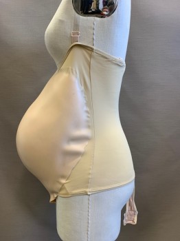 Womens, Pregnancy Belly/Pad, MOONBUMP, Lt Beige, Silicone, Nylon, Solid, S, 2, 7-8 Months Pregnant Bump Size, Crotch Strap,