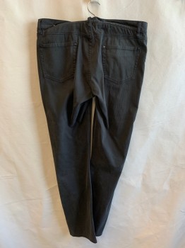 Mens, Casual Pants, JOHN VARVATOS, Faded Black, Cotton, Solid, 32.5, 34, F.F, 5 Pockets, Corduroy