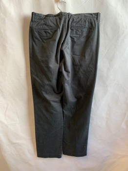 NL, Gray, Cotton, Side Pockets, Zip Front, F.F, 2 Patch Pockets at Back