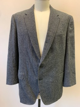 HIGH SOCIETY, Black, Ivory White, Wool, Check - Micro , Single Breasted, 2 Buttons,  Notched Lapel, 3 Pockets,