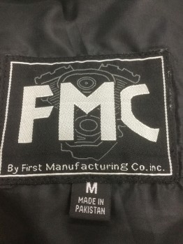 FMC, Black, Leather, Solid, Snap Front, Western Yoke,