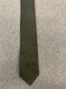 Mens, Tie, REGAL, Iridescent Black, Iridescent Green, Polyester, Solid, Four in Hand