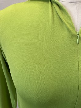MTO, Lime Green, Silver, Spandex, Solid, Zip Front, L/S, with   Pull Over Hoodie & Silver, Aged Trim , #18 On Right Side & Ear On The Left Shoulder