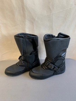 Womens, Sci-Fi/Fantasy Boots , DAINESE, Black, Synthetic, 7, Strap & Buckle, Side Zip