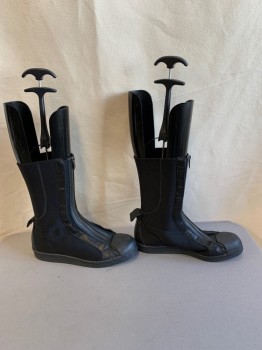 Womens, Sci-Fi/Fantasy Boots , Y-3, Black, Synthetic, Zip Front, Above Ankle