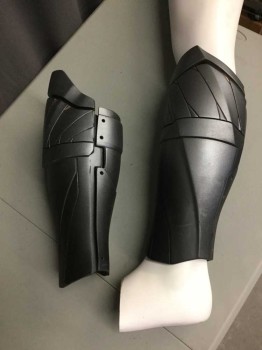 Unisex, Sci-Fi/Fantasy Greaves, Pewter Gray, Rubber
