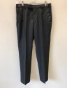 Childrens, Suit Piece 2, GIOBERTI, Black, Polyester, Rayon, Solid, W:29+, Sz.18, Ins:30, Flat Front, Button Tab, Adjustable Tabs at Sides of Waist, Zip Fly, 4 Pockets