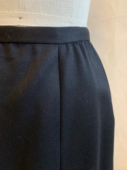 Womens, Historical Fiction Skirt, MTO, Black, Wool, Solid, W21, Hook & Eyes and Snaps CB, Train Attached