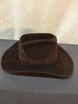 Mens, Cowboy Hat, BILTMORE, Dk Brown, Synthetic, Solid, 58, Brown,