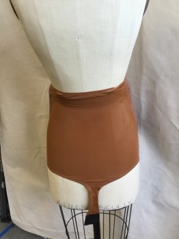 Womens, Pregnancy Belly/Pad, MOON BUMP, Tan Brown, L200FOAM, Polyester, 8-10, 8-9 Months, Dark Tan, Realistically Painted, Attached  Leotard Bottom with Velcro Closure