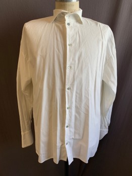 NL, Beige, Cotton, Collar Attached, Button Front, Long Sleeves, Pique Self Pattern