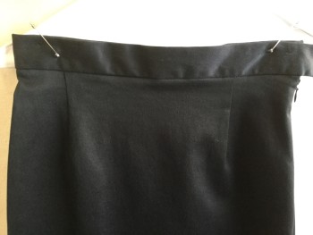 VIVIENNE WESTWOOD, Black, Cotton, Elastane, Solid, 1.5" Waistband with 1 Black Button, Fitted, Side Zip, (Vivienne Westwood--RED LABEL)
