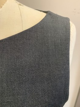 THEORY, Charcoal Gray, Wool, Spandex, 2 Color Weave, Center Back Zipper, Center Back Vent, Thread Thin 2 Color Weave, Gray and Charcoal