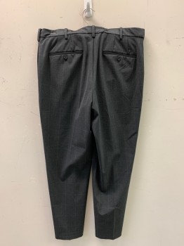 Uniqlo, Charcoal Gray, Gray, Cotton, Polyester, Grid , F.F, Side Pockets, Zip Front, Belt Loops