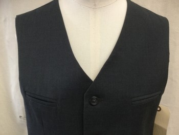 CALVIN KLEIN, Heather Gray, Wool, Heathered, Single Breasted, 4 Pockets, Belted Tb Back