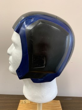 Unisex, Sci-Fi/Fantasy Helmet, N/L, Black, Blue, Rubber, Open At Slit Center Back, Multiples