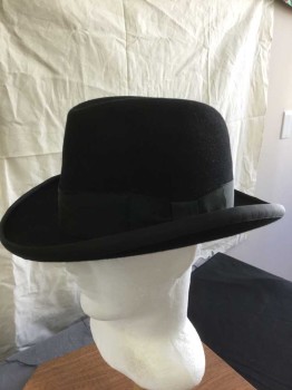 Mens, Homburg, PIERONI BRUNO, Black, Wool, Solid, See Photo Attached,