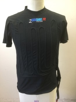 XGO/2 COOLSHIRT FR, Black, Acrylic, Rayon, Compression Shirt. This Shirt Is Made From A Moisture Management Material., Cool Shirt, Cool Suit