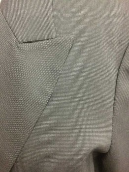 THEORY, Navy Blue, Lt Gray, Wool, Nylon, Speckled, Navy with Lt Gray Weave, 2 Buttons,  Peak Lapel, 2 Pockets,