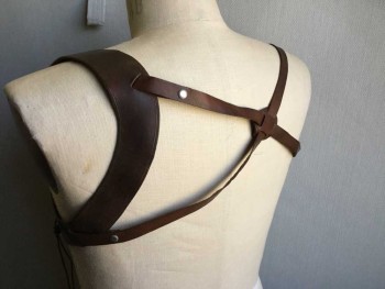 Unisex, Sci-Fi/Fantasy Harness, Brown, Leather, Post Apocalyptic