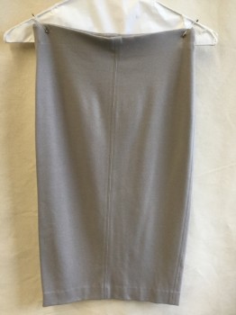 WILFRED, Gray, Gray, Cotton, Spandex, Elastic with No Waistband, Pencil, 1 Seam Front & Back Center, 3/4 Length