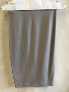 WILFRED, Gray, Gray, Cotton, Spandex, Elastic with No Waistband, Pencil, 1 Seam Front & Back Center, 3/4 Length