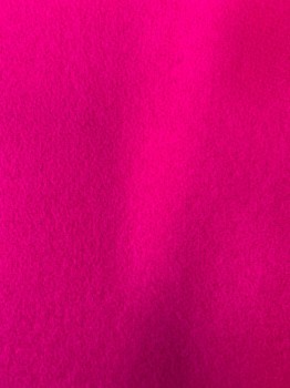 RECESS, Hot Pink, Wool, Cupro, Solid, Knee Length, Darts, Godet Hem Panel, Back Button Tab Detail, Zipper at Right Side Waist