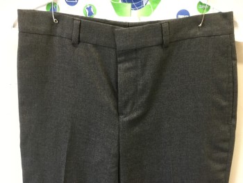Childrens, Suit Piece 2, BROOKS BROS., Medium Gray, Wool, Solid, 12, Flat Front, Zip Fly, 4 Pockets, Belt Loops