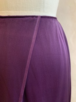 Womens, Historical Fiction Skirt, MTO, Purple, Polyester, Solid, W24, Hook & Eyes