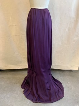 Womens, Historical Fiction Skirt, MTO, Purple, Polyester, Solid, W24, Hook & Eyes