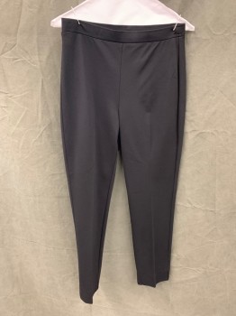 KOBI HALPERIN, Black, Rayon, Nylon, Solid, Stretch Pants, 1 1/4" Elastic Waistband, 2 Faux Back Pockets, Multiples