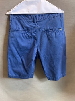 Mens, Shorts, VOLCOM, Navy Blue, Poly/Cotton, Solid, W:30, Side Pockets, Zip Front, F.F, 2 Pockets