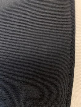 ADRIANA PAPELL, Black, Polyester, Spandex, Solid, Textured Fabric, Square Neckline, 3 1/2" Horizontal Seams Creating A Stripe Effect, Hem Below Knee, CB Zipper, Back Slit