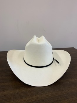 Mens, Cowboy Hat, NL, Beige, Straw, L/XL, Black Band & Bow