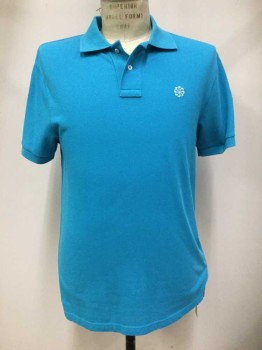 Nike, Turquoise Blue, Cotton, Solid, Short Sleeve,