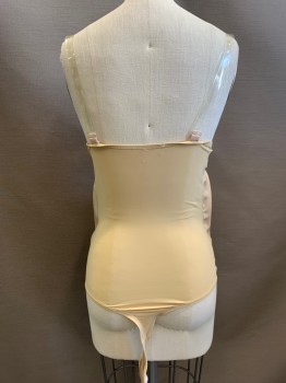 Womens, Pregnancy Belly/Pad, MOONBUMPS, Beige, Rubber, Spandex, Solid, 7-8mo, S, 7-8 Month,  Clear Plastic Bra Straps, Spandex Thong Bodysuit