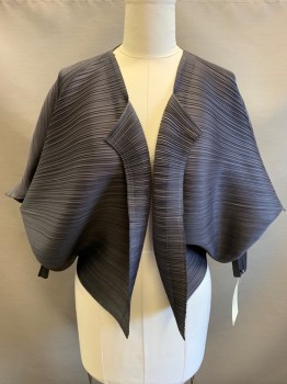 Womens, Sci-Fi/Fantasy Jacket, N/L, Dusty Purple, Poly/Cotton, Solid, O/S, Permanent Pleating, Open Front, Interesting Cut