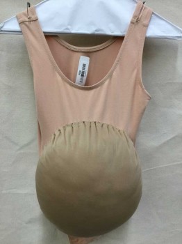 N/L, Beige, Lycra, Polyester, Pregnancy Pad  Attached To Pantes See Photo Attached,