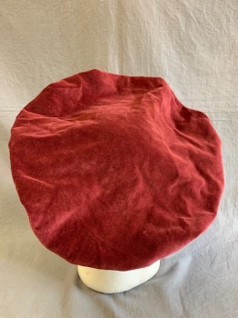 Mens, Historical Fiction Hat , MTO, Raspberry Pink, Cotton, Floral, 23", Floppy Hat, with Floral Print Flaps, Pleated,