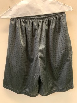 Mens, Shorts, A4, Black, Polyester, Solid, XS, Internal Pull String. Lined Inside, 2 Pocket,