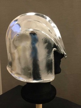 Unisex, Sci-Fi/Fantasy Helmet, Silver, Fiberglass, Helmet, Multiples