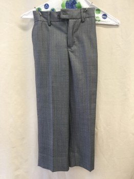Childrens, Suit Piece 3, TAZIO, Heather Gray, Polyester, Rayon, Solid, 6, Flat Front, Belt Loops,